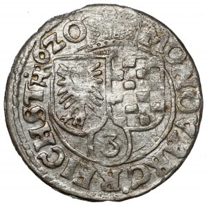 Slezsko, Jan Chrystian a Jerzy Rudolf, 3 krajcary 1620, Złoty Stok