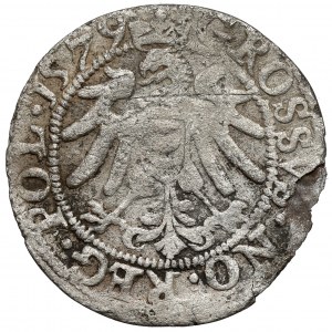Stefan Batory, Olkusz Pfennig 1579 - hoher Kopf - sehr selten
