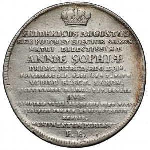 August II. der Starke, Gulden (2/3 Taler) 1717 IGS, Dresden - Segelschiff