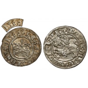 Sigismund I the Old, Half-penny Cracow 1509 (1599) and Vilnius 1510 (2pc)