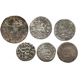 Srebrne monety polskie, zestaw (6szt)