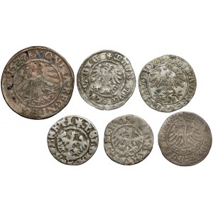 Poľské strieborné mince, sada (6 ks)