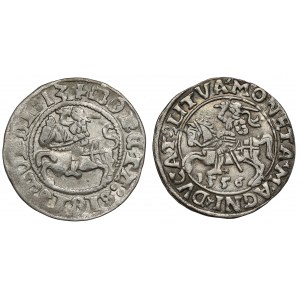 Sigismund I the Old - Sigismund II Augustus, Vilnius half-penny (2pcs)