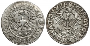 Sigismund I the Old - Sigismund II Augustus, Vilnius half-penny (2pcs)