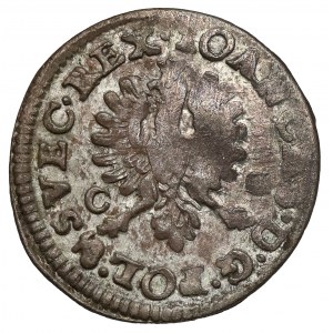 Johannes II. Kasimir, Doppeladler Bromberg 1650 CG - kleiner Adler