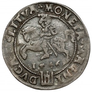 Sigismund II. Augustus, litauischer Fußpfennig 1546, Vilnius