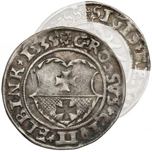 Zikmund I. Starý, groš Elbląg 1535 - bez I - vzácný