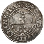 Zikmund I. Starý, groš Elbląg 1535 - bez I - vzácný