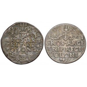 Sigismund III Vasa, Trojak Bydgoszcz 1596 and Krakow 1621 (2pcs)