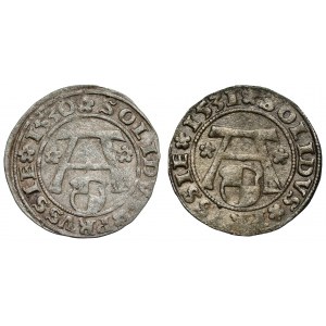 Prusko, Albrecht Hohenzollern, Königsberg 1530-1531, sada (2ks)