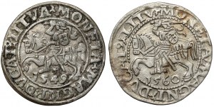 Zygmunt II August, Półgrosz Wilno 1549 i 1560 (2szt)
