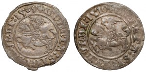 Sigismund I the Old, Vilnius 1509 and 1510 half-penny (2pcs)