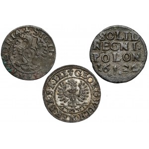 Sigismund III Vasa and Prussia, set of shekels (3pc)