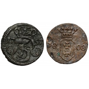 Shellacs, Gdansk 1757 and 1808, set (2pcs)