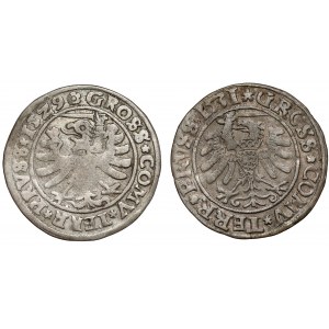 Sigismund I. der Alte, Grosz Toruń 1529 und 1531 (2 Stück)