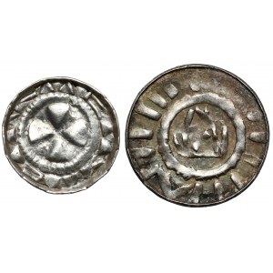 CNP II and VI cross denarii, set (2pcs)