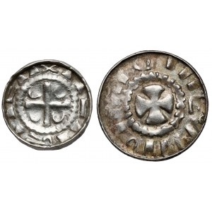 CNP II and VI cross denarii, set (2pcs)