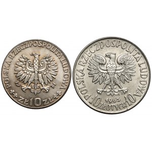 CuNi 10 zlatá vzorka 1965 a 1971 (2ks)