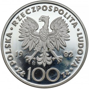 100 złotych 1982 Jan Paweł II - stempel lustrzany
