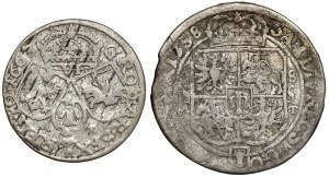 John II Casimir, Ort 1658 and Sixth of 1663 (2pc)