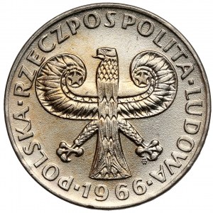 10 Zloty 1966 kleine Säule - kleine Drehung