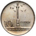 10 zlotých 1966 malý stĺpec - malý twist