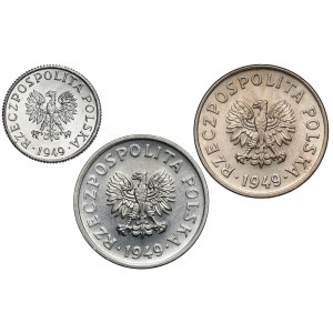 1 a 20 centov 1949 CuNi a Al (3ks)
