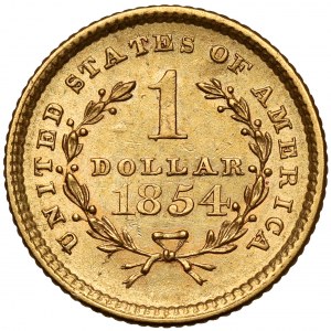 USA, 1 dolár 1854