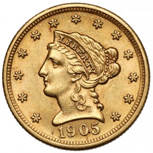 USA, 2 1/2 dolaru 1905