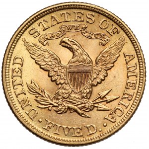 USA, 5 dolárov 1900