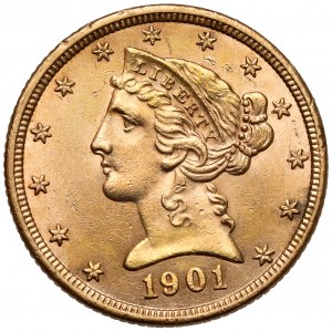 USA, 5 Dollar 1901