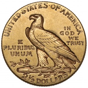 USA, 2 1/2 dolára 1925 - Indiánska hlava