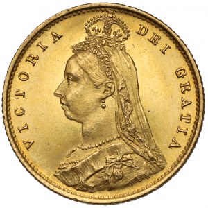 England, Victoria, 1/2 Sovereign 1887