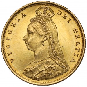 England, Victoria, 1/2 sovereign 1887
