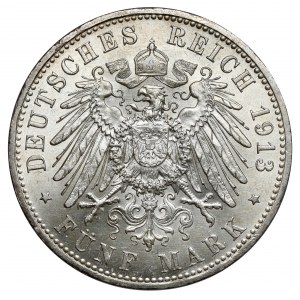 Prussia, 5 mark 1913-A