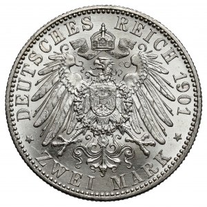 Prussia, 2 mark 1901-A