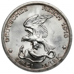 Prussia, 3 mark 1913-A