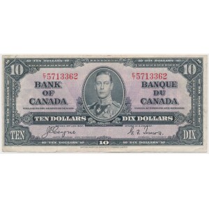 Kanada, 10 dolarů 1937