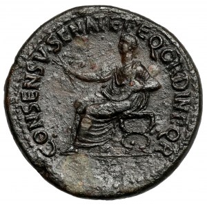 Octavian Augustus (27 pred n. l. - 14 n. l.) Dupondius - razený počas vlády Caligulu