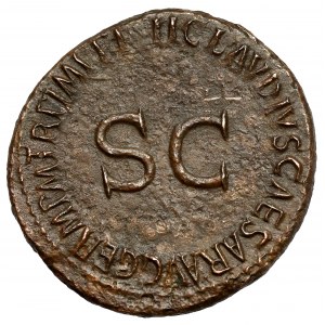 Germanicus As - raženo za vlády Claudia (41-54 n. l.).