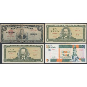 Kuba, zestaw banknotów MIX (4szt)