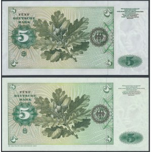 Germany, 5 Mark 1960 & 5 Mark 1980 (2pcs)