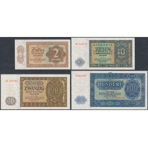 Niemcy, DDR 2 - 100 Mark 1948 (4szt)