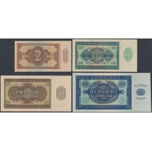 Niemcy, DDR 2 - 100 Mark 1948 (4szt)