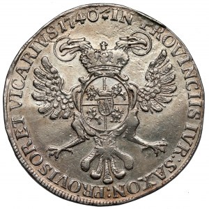 August III Sas, Vikartaler 1740