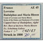 Frankreich, Lothringen, Medaille 1800 - Radulphus und Maria Bleson