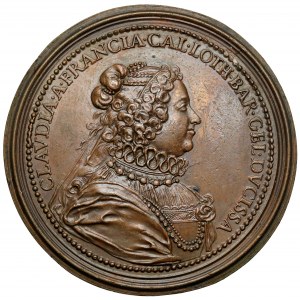 France, Lorraine, Medal 1800 - Charles III, Duke of Lorraine and Claudia of France