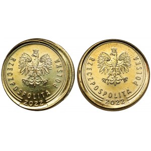1 penny 2022 - mincovna se ničí (2ks)