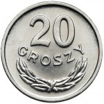 20 groszy 1957 - szeroka data - najrzadsza