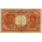 Malaya and British Borneo, 10 Dollars 1953